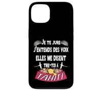 Belle idee Cadeau Souvenir de l'ile de Tahiti Coque pour iPhone 13