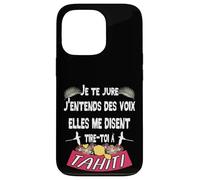 Belle idee Cadeau Souvenir de l'ile de Tahiti Coque pour iPhone 13 Pro