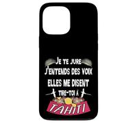 Belle idee Cadeau Souvenir de l'ile de Tahiti Coque pour iPhone 13 Pro Max