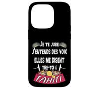 Belle idee Cadeau Souvenir de l'ile de Tahiti Coque pour iPhone 14 Pro