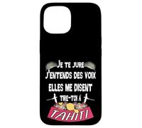 Belle idee Cadeau Souvenir de l'ile de Tahiti Coque pour iPhone 15