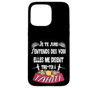 Belle idee Cadeau Souvenir de l'ile de Tahiti Coque pour iPhone 15 Pro Max