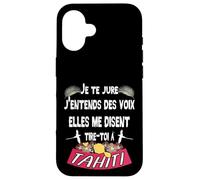 Belle idee Cadeau Souvenir de l'ile de Tahiti Coque pour iPhone 16