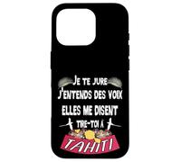 Belle idee Cadeau Souvenir de l'ile de Tahiti Coque pour iPhone 16 Pro