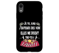 Belle idee Cadeau Souvenir de l'ile de Tahiti Coque pour iPhone XR