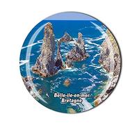 Belle-ILE-en-mer Bretagne Aimant de réfrigérateur en cristal souvenir touriste collection cadeau aimant réfrigérateur