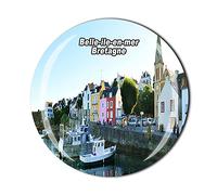 Belle-ILE-en-mer Bretagne Aimant de réfrigérateur en cristal souvenir touriste collection cadeau aimant réfrigérateur