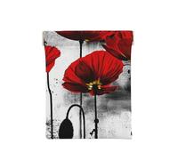 Belle Impression à l'encre de Fleur de Pavot, Sac de Rangement pour Femmes, Portefeuille supérieur à Presser, Petit Porte-Monnaie, Pochette de Changement