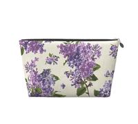 Belle Impression de Fleurs Violettes, Trousse de Toilette Trousse de Maquillage Sac à cosmétiques Trousse de Toilette de Voyage Portable