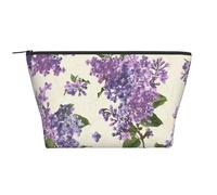 Belle Impression de Fleurs Violettes, Trousse de Toilette Trousse de Maquillage Sac à cosmétiques Trousse de Toilette de Voyage Portable