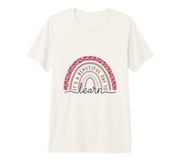Belle journée pour Apprendre Rainbow Teacher Student T-Shirt Haut de Gamme