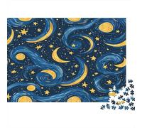 Belle Lune Casse-tête 1000 Pièces en Carton De Qualité Supérieure, Jeu De Puzzles en Lot Concentration Training Puzzle pour La Décoration Murale Et Les Cadeaux, Secret Santa Original 38x26cm/1000p