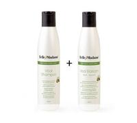 Belle Madame - Lot de 200 ml de shampoing et 200 ml d’après-shampoing pour cheveux naturels, perruques de cheveux naturels et extensions - 200 ml