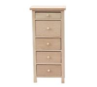 Belle Maison De Poupée, Couleur Unie, Vive, Armoire À Tiroirs, Poitrine, Pour 1/12