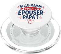 Belle Maman Veux-tu épouser Papa Demande en Mariage PopSockets PopGrip pour MagSafe