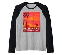 Belle Mare, Flacq, Île Maurice Vintage Design Manche Raglan