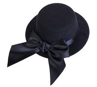 Belle Mini Pince À Cheveau En Forme De Chapeau Femme Accessoire Pour Chaque Boum Noeud Barrette Noir