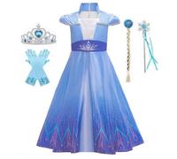 Belle & Moana Déguisement Robe Princesse pour Filles avec Accessoires pour Fêtes, Anniversaires, Carnaval, Halloween 2-3 ans