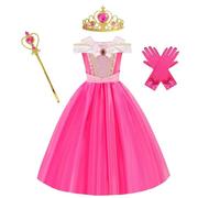 Belle & Moana Robe de Princesse pour Filles pour Fêtes, Anniversaires, Carnaval, Halloween Cosplay 5-6 ans