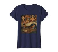 Belle Peinture surréaliste célèbre T-Shirt, Femme, Bleu Marine, 3XL