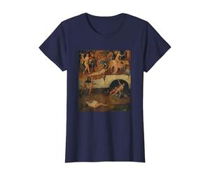 Belle Peinture surréaliste célèbre T-Shirt, Femme, Bleu Marine, L