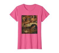 Belle Peinture surréaliste célèbre T-Shirt, Femme, Rose Chiné, XL