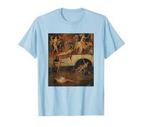 Belle Peinture surréaliste célèbre T-Shirt, Homme, Bleu Céleste, L