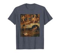 Belle Peinture surréaliste célèbre T-Shirt, Homme, Bleu Chiné, XL