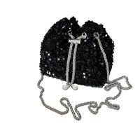 Belle personnalité paillettes femmes nouveau sac seau coréen yeux lumineux style mode bandoulière dîner simple épaule sacs, 1 couleur, A