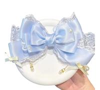 Belle pince à cheveux décorée de dentelle florale et de barrettes en ruban de soie, postiche ajoute de la mode à n ' importe quelle coiffure, épingle à cheveux élégante