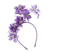 Belle pince à cheveux en fleur de jasmin artificielle, en Polyester à la mode pour femmes, bandeau artificiel en fleur pour fête de mariage