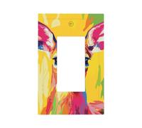 Belle plaque murale pour interrupteur de lumière en forme de cerf femelle - Plaque murale à bascule unique - Décoration pour la maison, la cuisine, la salle de bain