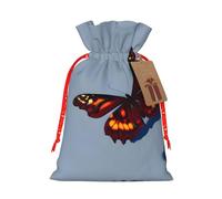 Belle pochette avec cordon de serrage imprimé papillons pour cadeaux, adorables sacs cadeaux réutilisables, parfaits pour les bijoux et plus encore