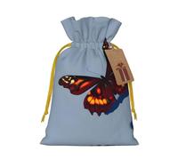 Belle pochette avec cordon de serrage imprimé papillons pour cadeaux, adorables sacs cadeaux réutilisables, parfaits pour les bijoux et plus encore