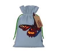 Belle pochette avec cordon de serrage imprimé papillons pour cadeaux, adorables sacs cadeaux réutilisables, parfaits pour les bijoux et plus encore