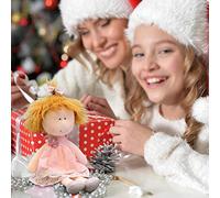 Belle Poupée de Chiffon Doux Faite à la Main avec de Jolis Amis Câlins pour Bébés Filles, Cadeau de Noël, 35 Cm Rose Elfe/Rose Pastorale (Rose2)