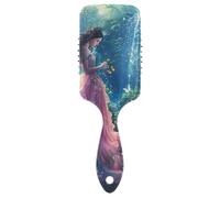 Belle princesse en robe rose peigne de massage cheveux démêlant peigne démêlant brosse à cheveux saine brosse démêlante professionnelle