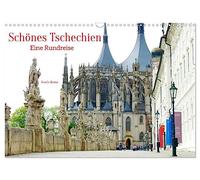 Belle République tchèque - Un voyage rond (calendrier mural 2026 DIN A3 paysage) - Calendrier mensuel CALVENDO