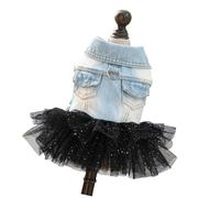 Belle Robe de Costume pour Animaux de Compagnie, Jupe Tutu en Jean avec Un Design Confortable et Un Crochet de Laisse pour Chiens et Chats, séance Photo de fête, Robe de Mode pour Chiens