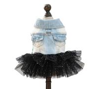 Belle Robe de Costume pour Animaux de Compagnie, Jupe Tutu en Jean avec Un Design Confortable et Un Crochet de Laisse pour Chiens et Chats, séance Photo de fête, Robe de Mode pour Chiens