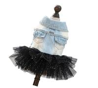 Belle Robe de Costume pour Animaux de Compagnie, Jupe Tutu en Jean avec Un Design Confortable et Un Crochet de Laisse pour Chiens et Chats, séance Photo de fête, Robe de Mode pour Chiens