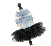 Belle Robe de Costume pour Animaux de Compagnie, Jupe Tutu en Jean avec Un Design Confortable et Un Crochet de Laisse pour Chiens et Chats, séance Photo de fête, Robe de Mode pour Chiens
