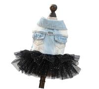 Belle Robe de Costume pour Animaux de Compagnie, Jupe Tutu en Jean avec Un Design Confortable et Un Crochet de Laisse pour Chiens et Chats, séance Photo de fête, Robe de Mode pour Chiens