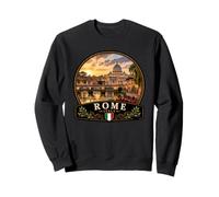Belle Rome Italie Canal Coucher de Soleil Vacances Sweatshirt