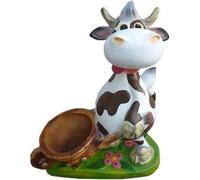 Belle sculpture de designer intéressante d'une vache, figure hauteur 38 cm.