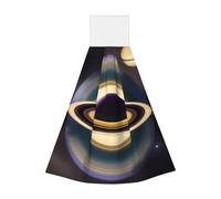 Belle serviette de cuisine Saturne Corail, super absorbante, serviette de cuisine suspendue pour enfants adultes salle de bain cuisine