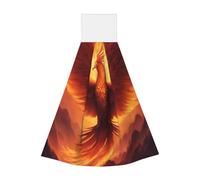 Belle serviette portable à suspendre Phoenix Serviette de cuisine en velours super absorbant Serviette de cuisine pour enfants adultes Salle de bain Cuisine à suspendre