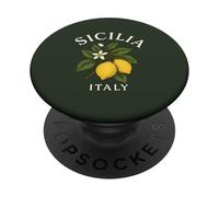 Belle Sicilia Italie Citrons méditerranéens Agrumes Vintage PopSockets PopGrip Adhésif
