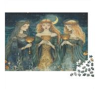 Belle sorcière des Mers | pour Adultes |Saint Graal doré| 1000pcs (75x50cm) Puzzles Jeux ÉduChatifs Puzzles De Décoration Intérieure