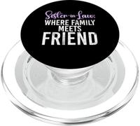 Belle-sœur où la Famille Rencontre Une Amie et Une Belle-sœur PopSockets PopGrip pour MagSafe